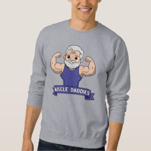 Schattige Kawaii Spier Daddy Baardige Bodybuilder Trui