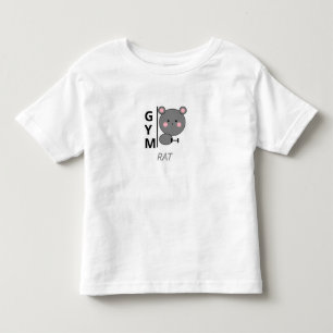 Schattige Kawaii Sportschoolrat - Grappig Fitness Kinder Shirts