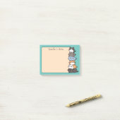 Schattige Kawaii Stack van Kitty Cats Custom Post-it® Notes (Op bureau)
