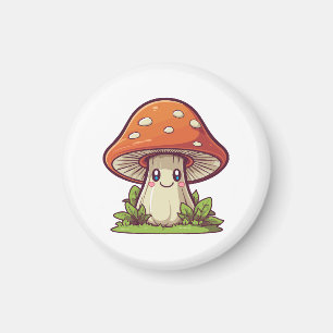 Schattige kawaii stijl, Paddenstoelen zoeken Magneet