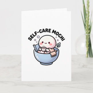 Schattige Kawaii Verzorging Mochi Beterschap Groet Kaart