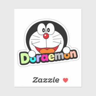 Schattige Kawaii Zwarte Doraemon Anime Sticker