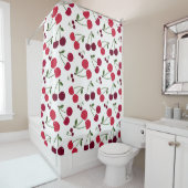 Schattige kersenpatroon Douchegordijn (In situ)