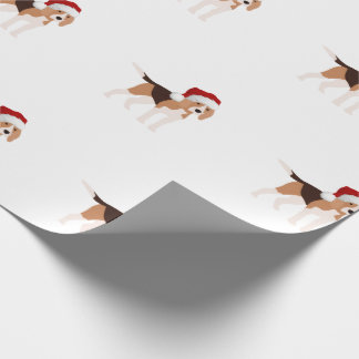 Schattige Kerst Beagle Cadeaupapier