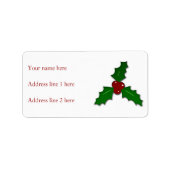 Schattige kerst etiket (Voorkant)