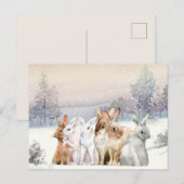 Schattige kerst/feestdag briefkaart (Voorkant / Achterkant)