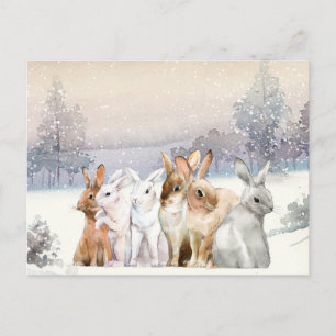 Schattige kerst/feestdag briefkaart