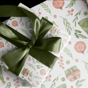 Schattige Kerst-Icoon   Cadeaupapier