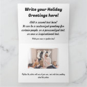  Schattige Kerst Kat Waterverf Kaart (Binnen)