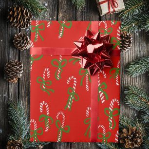Schattige Kerst Kerststokken Kerstmis Cadeaupapier