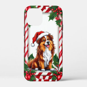 ❄️🐶 Schattige Kerst Puppy Kerstmagie Cozy 🎄✨🎁 iPhone 12 Mini Hoesje
