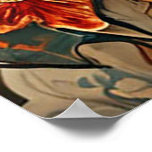 Schattige kerst puppy poster (Hoek)