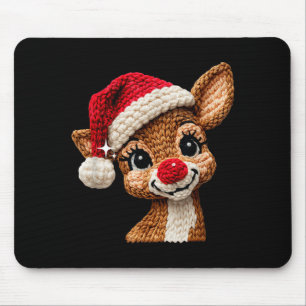 Schattige Kerst Rendieren Haken Grappig Cadeau Man Muismat