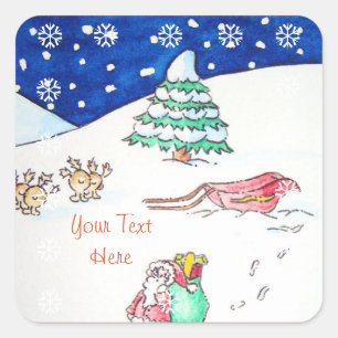 Schattige kerst santa Sticker