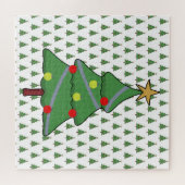 Schattige kerstboom legpuzzel (Horizontaal)