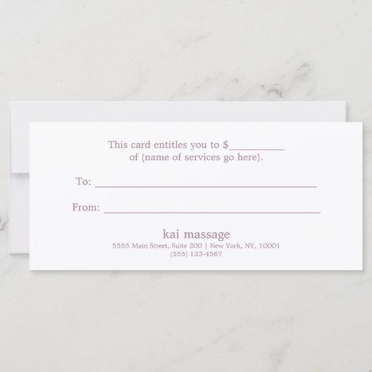 Schattige kerstcadeaubon (Achterkant)