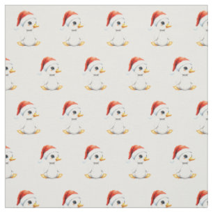 Schattige Kerstelijke Kerst Baby Gans met Kerstman Stof