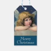 Schattige kerstengel cadeaulabel (Voorkant)