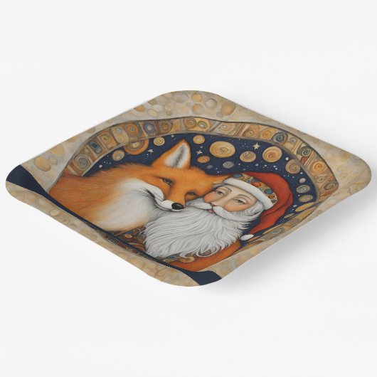 Schattige Kerstfeest Bord (Gebogen)