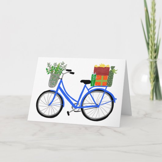 Schattige kerstfeestdagen met kerstcadeautjes kaart (Voorkant)