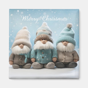 Schattige Kerstkabouter Magneet