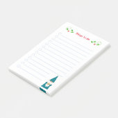 Schattige Kerstkabouter Taken Post-it Notities Post-it® Notes (Schuin)