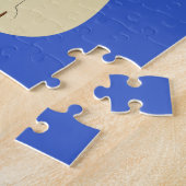 Schattige Kerstkat Legpuzzel (Zijkant)