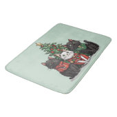 Schattige Kerstkatten Badmat (Gekanteld)