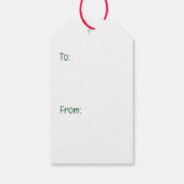 Schattige Kerstkatten Cadeaulabel (Achterkant)
