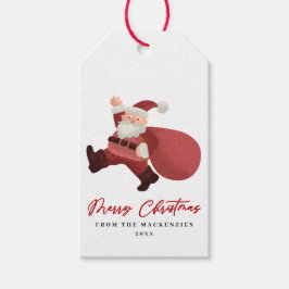 Schattige kerstkerstcadeautjes Labels Cadeaulabel