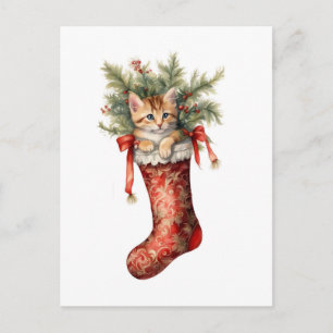 Schattige kerstkeuten briefkaart