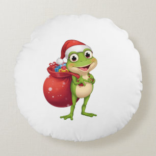Schattige Kerstkikker met Cadeaubag - Kerstman Kik Rond Kussen