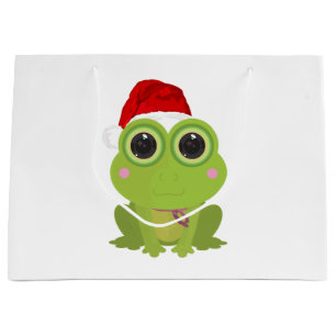 Schattige Kerstkikker Sinterklaashoed Festiviteite Groot Cadeauzakje