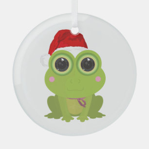 Schattige Kerstkikker Sinterklaashoed Vakantie Glas Ornament
