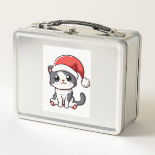 Schattige kerstkitten met kerstmuts