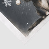 Schattige Kerstkitten met Sinterklaas pet Tissuepapier (Detail)