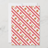 Schattige kerstkoekjes en cacaoverjaardag kaart (Achterkant)