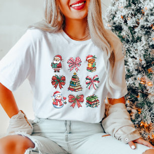 Schattige kerstleesboek T-shirt