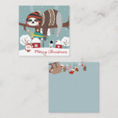 Schattige Kerstluiaard Notitiekaartje (Voorkant / Achterkant)