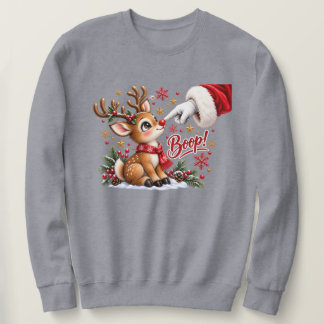 Schattige Kerstman en neus-boop van rendier Kerstm Trui