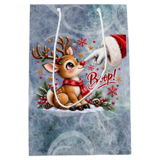 Schattige Kerstman En Neus Tik Van Rendier Kerstmi Medium Cadeauzakje