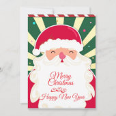 Schattige Kerstman Feestdagenkaart (Voorkant)