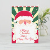 Schattige Kerstman Feestdagenkaart (Staand voorkant)