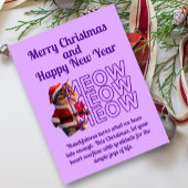 Schattige Kerstman Kat Kerst Briefkaart