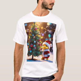 Schattige Kerstman Kerst Kunst T-shirt