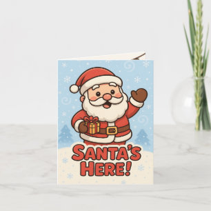 Schattige Kerstman Kerstmis Kaart