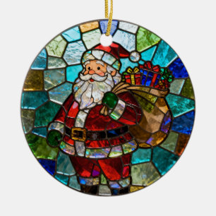 Schattige kerstman kerstornament keramisch ornament