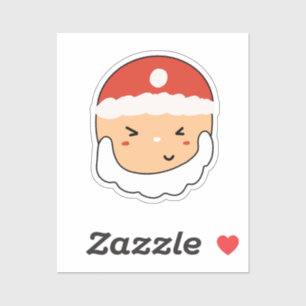Schattige Kerstman voor Stationeryliefhebber op ma Sticker