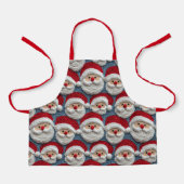 Schattige kerstmanpatroon schort (Voorkant)