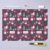 Schattige kerstmanpatroon tissuepapier (Craft)